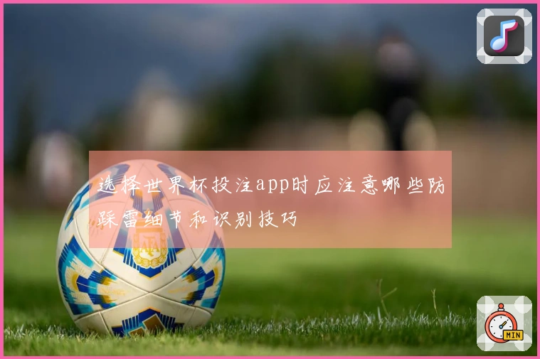选择世界杯投注app时应注意哪些防踩雷细节和识别技巧
